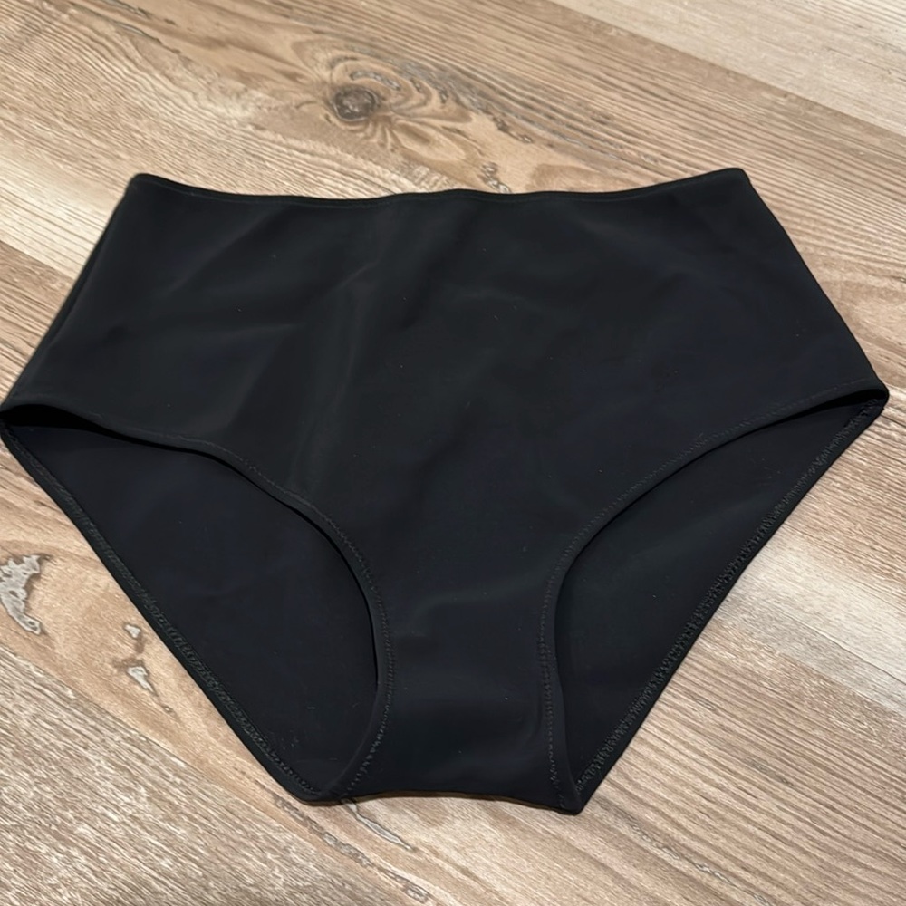 CHIARA BONI High Waisted Bathing Suit Bottom Black La Petite Robe